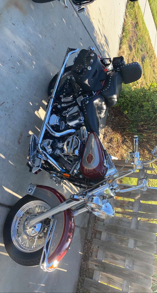 dawsonmichael_'s tweet photo. somebody stole my bike out of my apartment parking garage last night  1997 harley Davidson heritage softail classic i took the bags and back rest off dm me if you see or know anything please https://t.co/gSBiT0tKHs