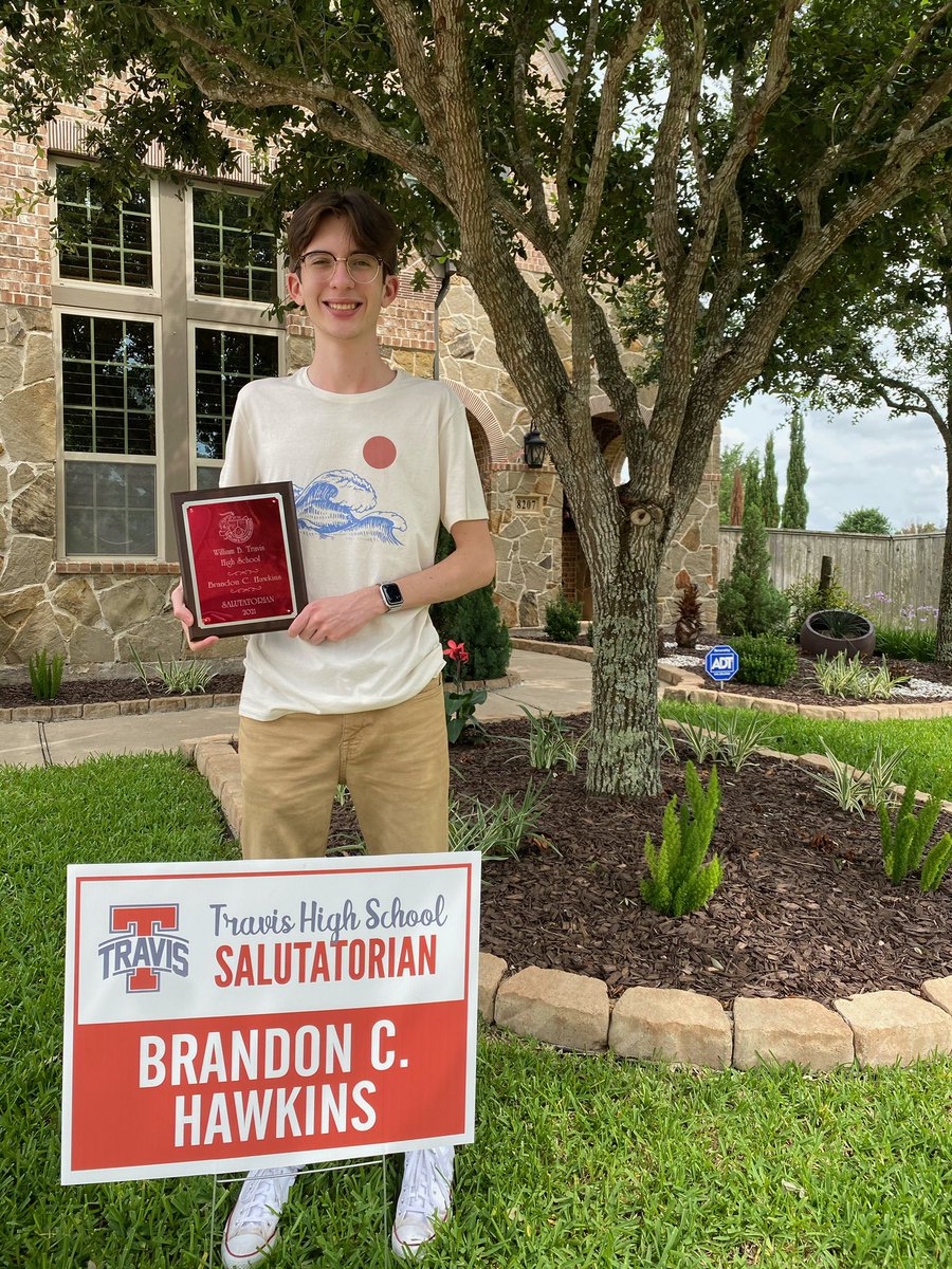 Congratulations, Brandon! Salutatorian!!