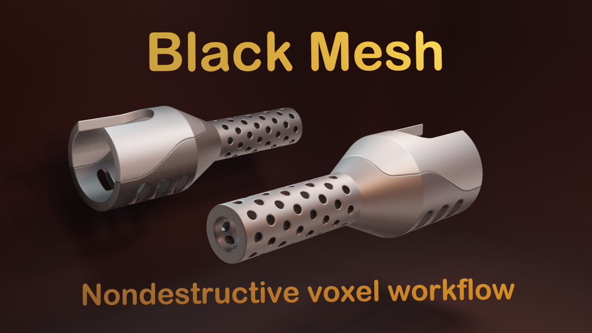 Blender_Addons's tweet photo. Black Mesh Addon by Mifth just released. In case you wonder what it does, take a look here: https://t.co/JWUwT2M5F7
#b3d #blender3d #b293 https://t.co/e3iR8mt4xd