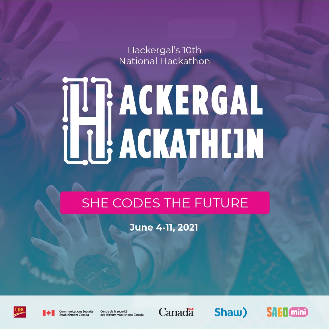 thehackergals's tweet photo. π¨ Theme Announcement Alert!
π©This just in! girls across π¨π¦ are invited to travel to the year 3000! Girls are invited to harness their creativity, to be bold, and to dream of whatβs possible when #shecodesthefuture
#IMAHACKERGAL
#WomeninStem
#GirlsinStem https://t.co/ADrE18Jt7B