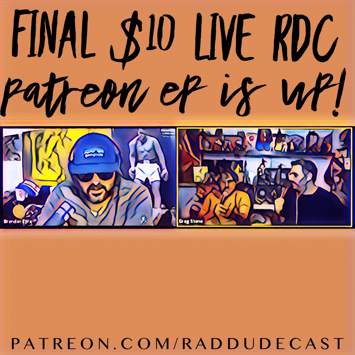 Our final RDC live Patreon ep is up! We talk a bunch of shit, good shit, real shit. I actually have no idea what we said, we recorded the ep last week. Listen by joining our Patreon, link in bio.