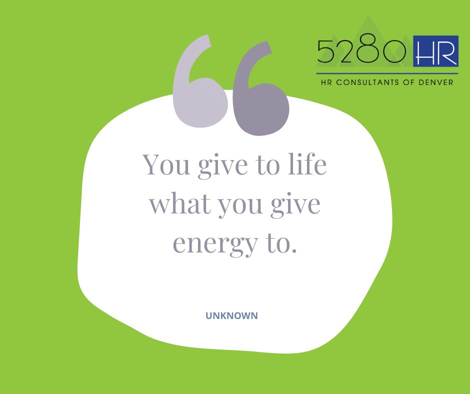 5280_HR's tweet photo. Are you giving your energy to the right things? If not, let's talk. It's not too late.https://t.co/5NOxZt7Wkf https://t.co/mAA7NodEzX