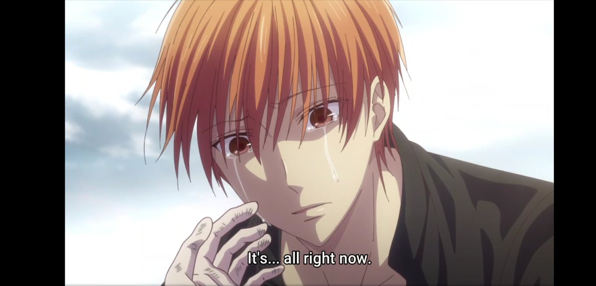 kitashin_'s tweet photo. #fruitsbasket ep 9 spoilers

i'm crying their first kiss really had to be like this :'< https://t.co/w7HioTSlY3