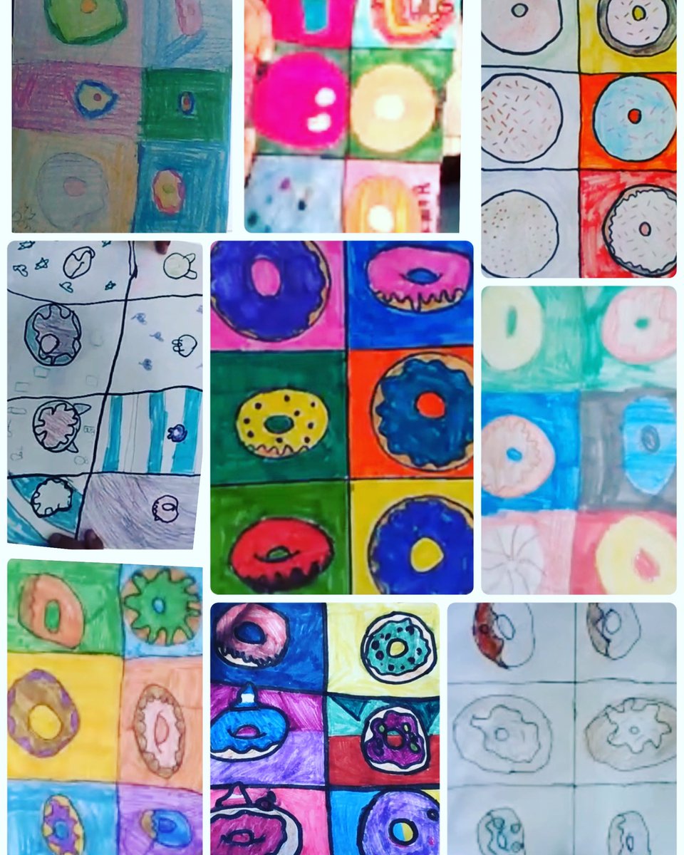 mrs_persaud's tweet image. Reinforcing our learning of 3D shapes with our Doughnut PopArt. @DolsonPS
.
.
.
#math #mathlessons #mathandart #havingfunwithmath #art #grade3 #grade3teacher #popart #mspersaudsclasroom