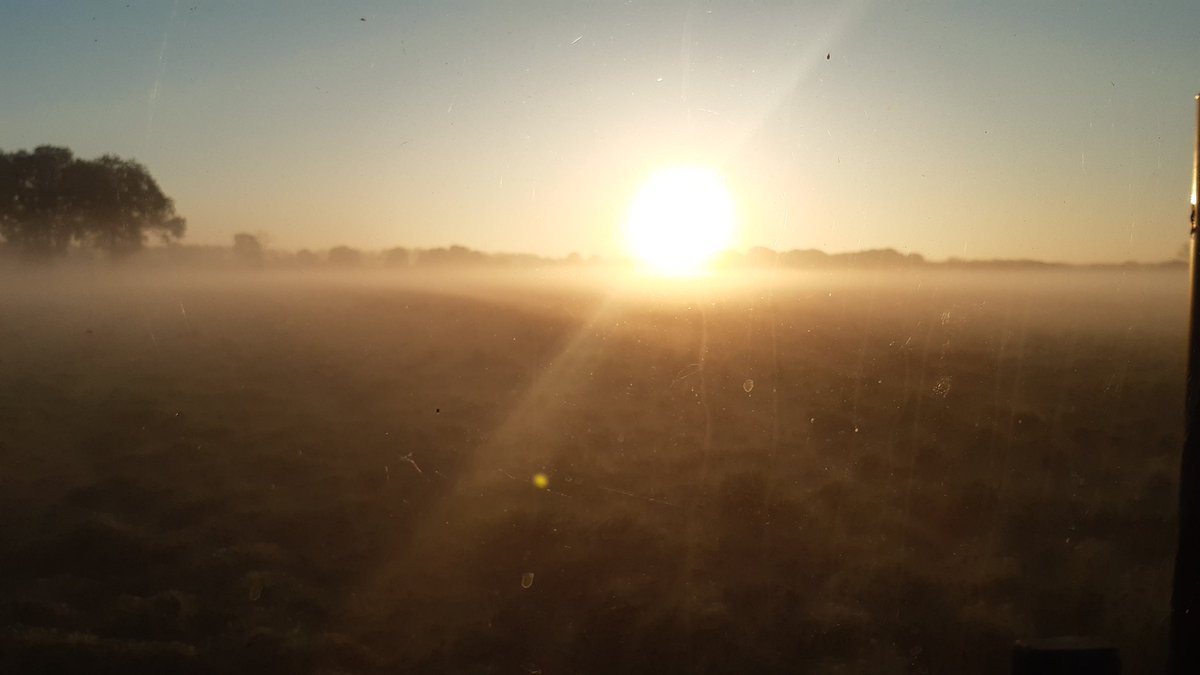 Dat was een mooie #zonsopgang vanmorgen.