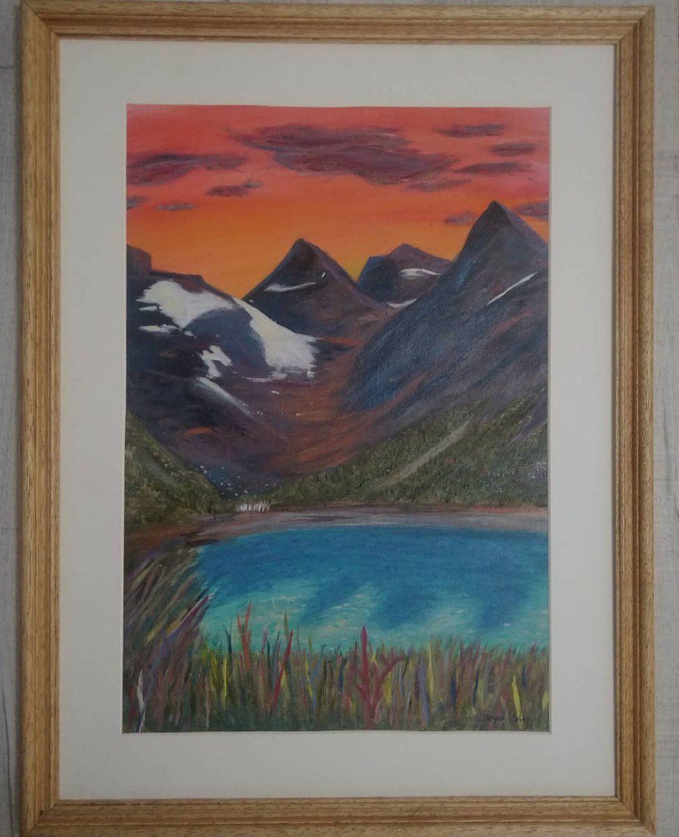 Pintura terminada 🖌️

#lagunaesmeralda #ushuaia #findelmundo #acrilico #fullcolor #patagonia #arte