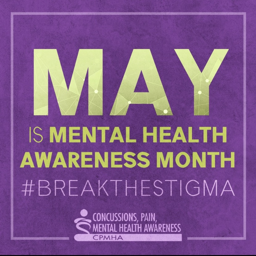 CPMHAwareness's tweet image. Let’s wrap up Mental Health Awareness Month! According to NAMI, 1 in 5 U.S. adults experience mental illness each year.   Remember, you are NOT alone. Click on this link for the many resources and tools available if you choose to seek help. concussionspainmentalhealth.com/research-resou…