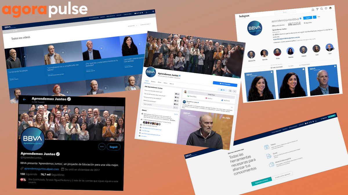 AgorapulseES's tweet photo. 75 millones de visualizaciones en un año y más de 2,5 millones de seguidores. Estas son las cifras que comunicaron del programa Aprendemos Juntos de BBVA en 2020. 
¿Quieres conocer la historia? ¡Ve a nuestro Facebook para conocerla!
#Agorapulse #buenosejemplos https://t.co/A2FvFhEsRz