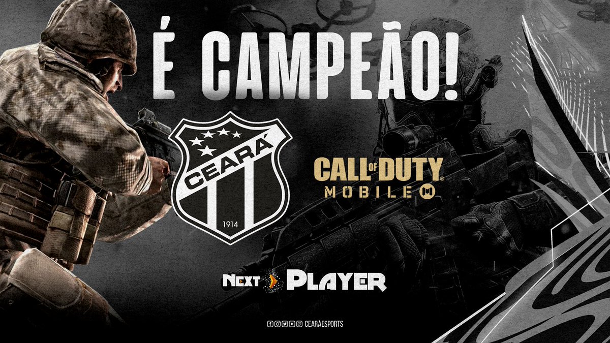 CearaeSports's tweet photo. Campeones! Teve título também no #codmobile! Após conquistar 539 pontos na competição, nosso Vozão se sagrou campeão na #NextPlayer! Estão voando alto! #GoVozão https://t.co/LRsSOmLK6j
