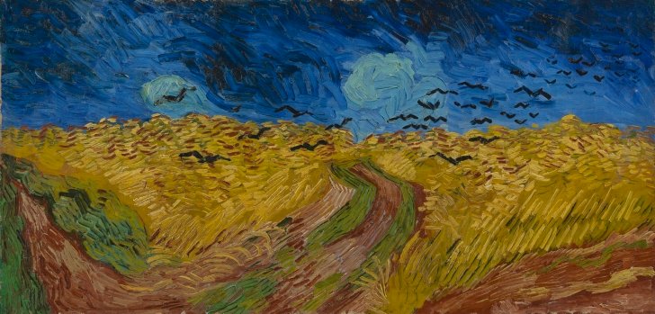 vangoghmuseum's tweet photo. In 19th-century France, standardized sizes of canvas were available at art shops. However, Vincent much more commonly purchased a length from a roll, and cut it to size himself. He sometimes doubled the standard size canvases, to create a longer, panoramic view. https://t.co/86TGG0jACO
