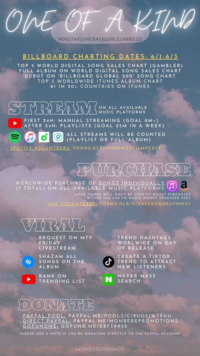 MonbebePromos's tweet photo. [✏️] D-1 GAMBLER IS COMING 🎲
 
‼️ We only have 3 DAYS (6/1-6/3) for Billboard tracking week ‼️

ALL MONBEBE: Please purchase each song INDIVIDUALLY for One Of A Kind!
 
👉US Monbebe reimbursement form: https://t.co/0FMfkoBIoc
 
#MONSTAX #몬스타엑스 @OfficialMonstaX https://t.co/s8DXPmW5cs