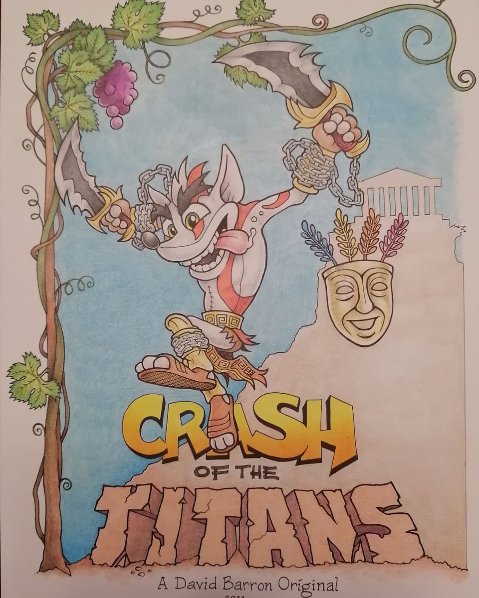 RedBarronDesign's tweet image. Two video games that helped cultivate my creativity as a youth were #CrashBandicoot and #GodofWar thanks for all the memories! #handdrawn #illustration #art #PlayStation #videogameart #ArtistOnTwitter #StarvingArtist