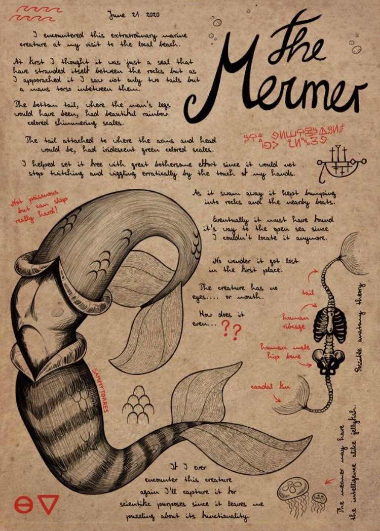 artzyhuman57's tweet photo. So I found these gravity falls journal edits of unus annus cryptids, @markiplier and @CrankGameplays would love these haha (art is not mine, I don’t know who the original artists are but credit goes to them) https://t.co/FaxsetNQEt