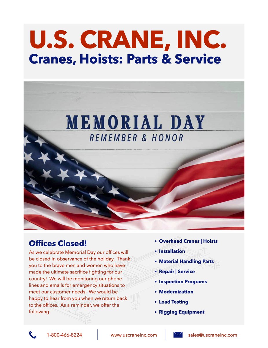 Happy Memorial Day everyone!