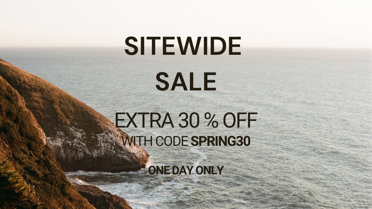 Sitewide Sale! Shop 30% off all full price styles and receive an additional 30% off sale styles for one day only when you use code SPRING30. Ends tonight 05/31 at 11:59 PM PST. Shop Now: bit.ly/3gdVuLF