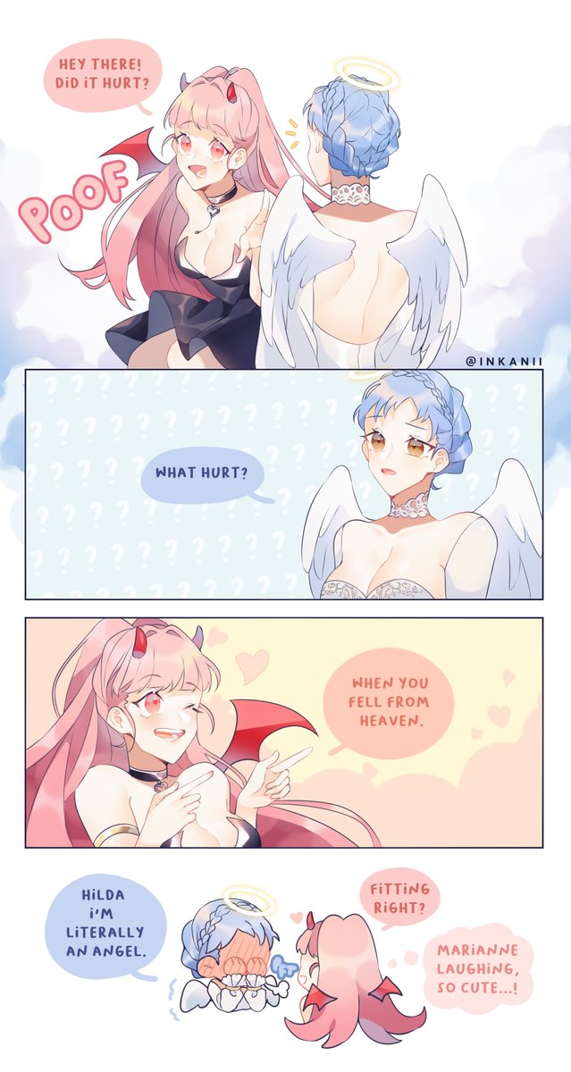 you: did you draw that devil angel au to pull this pick-up line-
me: yes
#FE3H 