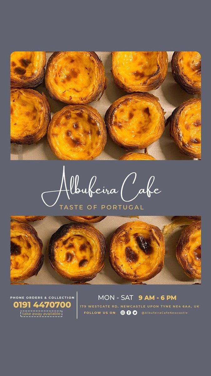 albufeiracafe's tweet photo. Albufeira Cafe we are open🎉
 Monday to Saturday 9am-6pm https://t.co/p5O2ehUEkn