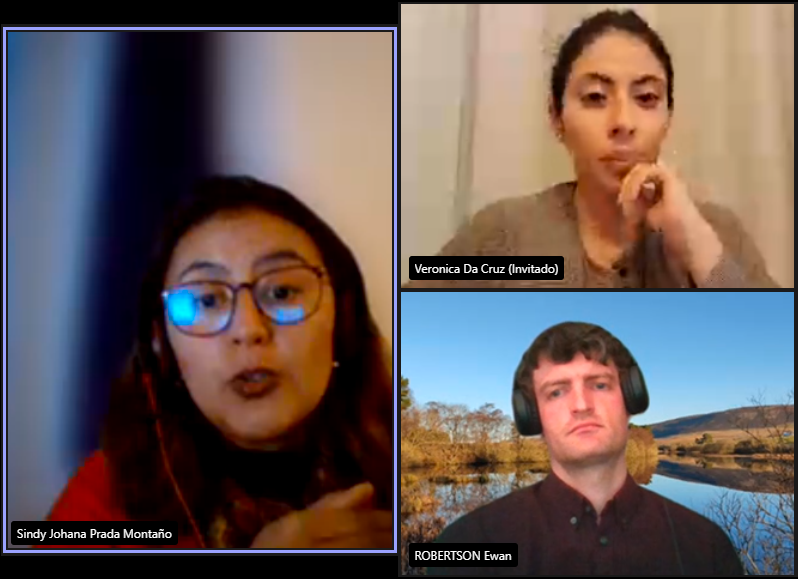 DirInves_FULL's tweet photo. @ASCUN1 @UniLibertadores #Ahora se desarrolla el #FullWebinar con nuestros #FullInvitados Veronica Da Cruz y Ewan Robertson, modera nuestra #FullDocente y #FullInvestigadora Sindy JohanaPrada Montaño.
Quienes quieran participar aún pueden hacerlo.
#FullInvestigaciones #FullGrupo #Derecho y #Política https://t.co/j1vzZWn5bC