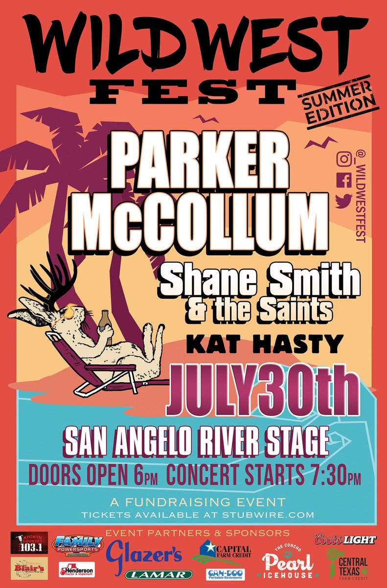 🚨TICKET GIVEAWAY🚨

Celebrating Memorial Day? Want to make it even better? Here’s your chance to win 2 free tickets and <a href="/ParkerMcCollum/">Parker McCollum</a> meet n’ greets!!
 
The rules are simple: 

1. Retweet this post! 
2. Follow us! 
3. Tell your friends! 

Contest ends tomorrow at 5pm!