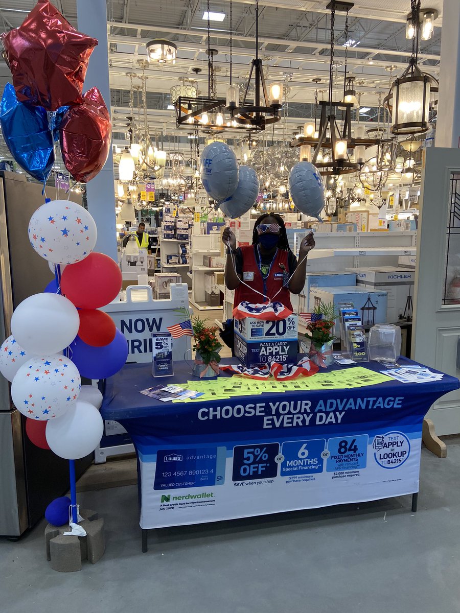 Liv working the Credit Table you can apply and take care of all your shopping needs at Lowe’s DC Store 3256 Come See Her!! <a href="/LowesDMV/">Syncer Ingram</a> <a href="/BenitoKomadina/">Benito.Komadina@Lowes</a>