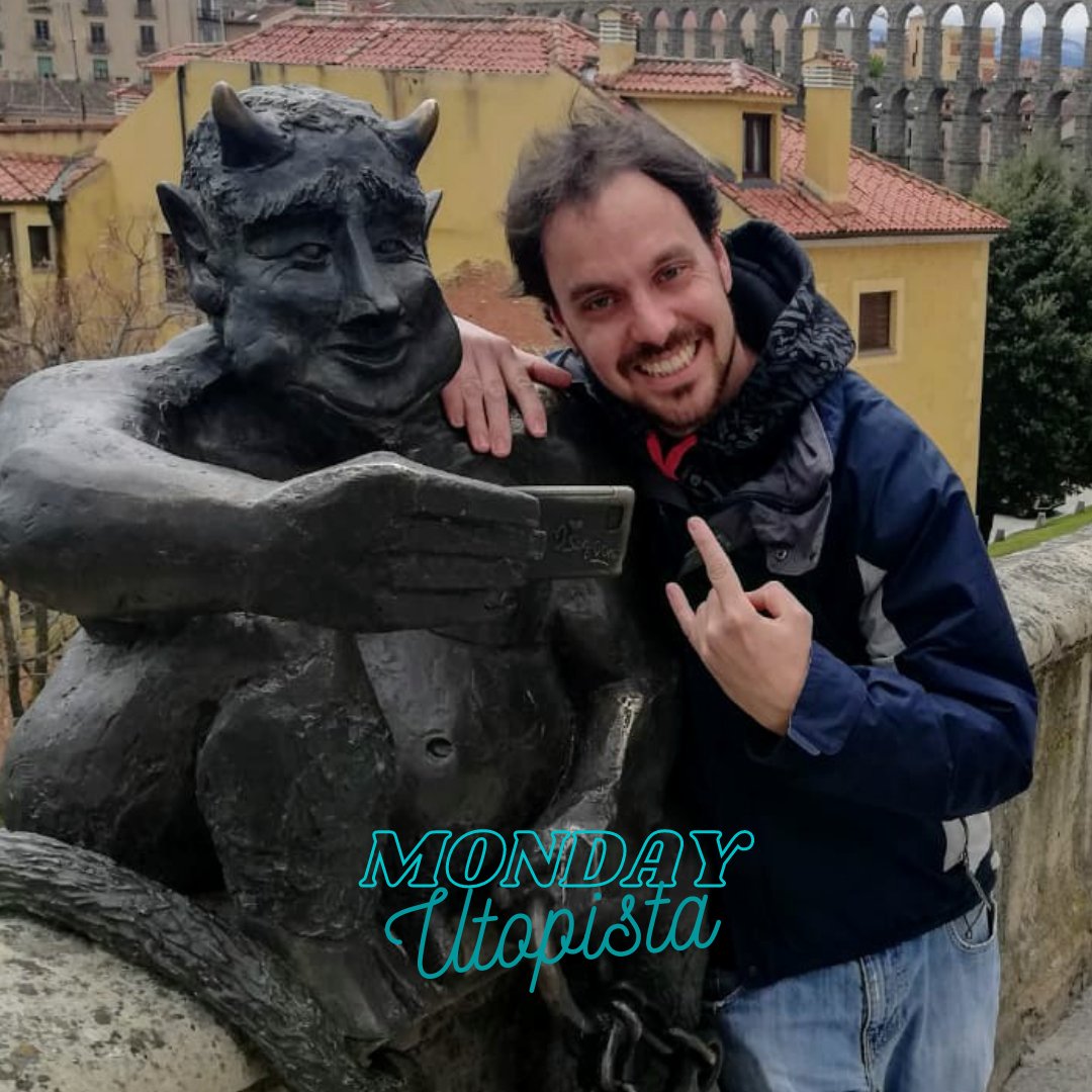 Our Mondayutopista is Victor from #Spain. His #utopia: Fighting #patriarchy and #gender clichés. "#Pink is always stereotypically seen as the girly color. If there is a kid's #birthday i try to make a present in a neutral color like yellow - i want them to think outside the box."