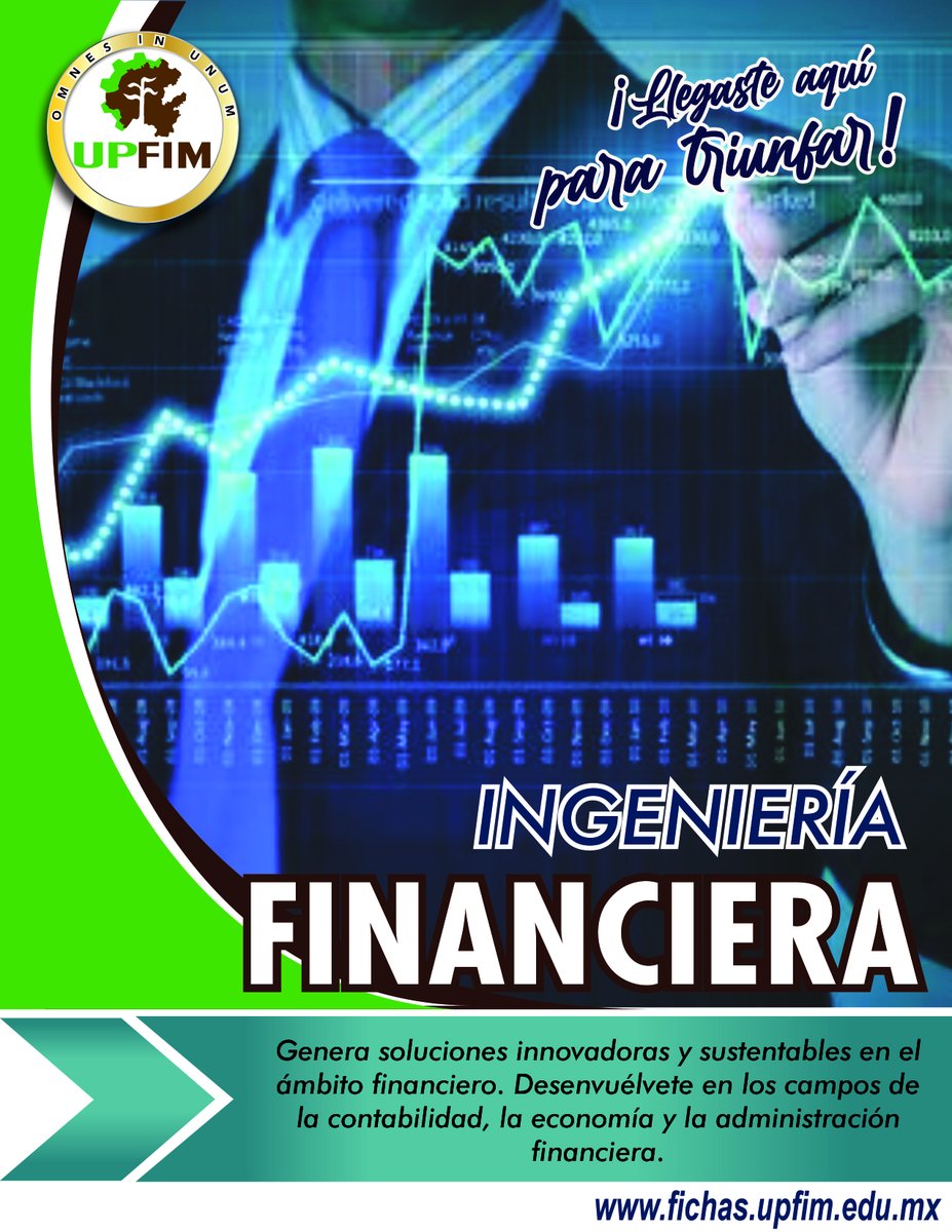 UPFIM_Oficial's tweet photo. Estudia 𝐈𝐧𝐠𝐞𝐧𝐢𝐞𝐫í𝐚 𝗙𝗶𝗻𝗮𝗻𝗰𝗶𝗲𝗿𝗮 📈
Esta profesión comprende el funcionamiento operacional y estratégico de las organizaciones, brinda herramientas para la evaluación de riesgos, incorporando, además, el uso de tecnologías de la información y la comunicación. https://t.co/GRRjndSLpJ