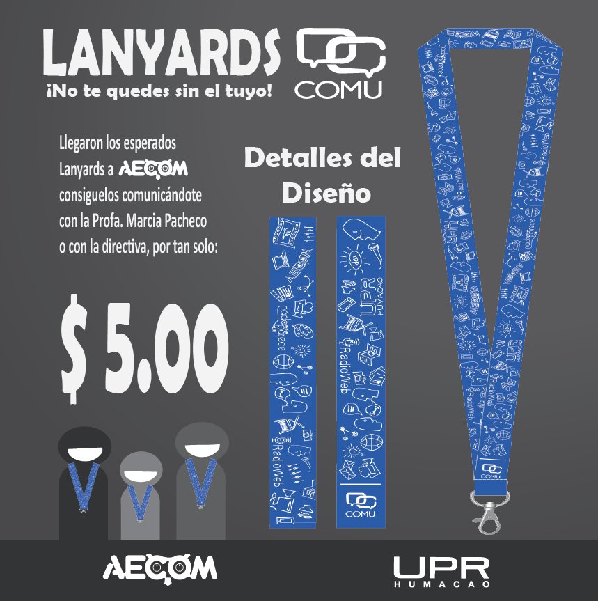 aecom_uprh's tweet photo. ¡Llegaron los lanyards! ✨

Llévate uno a tan solo $5.00 y úsalo con orgullo a donde quiera que vayas. ¡Aprovecha! https://t.co/mxkl5IhKf6