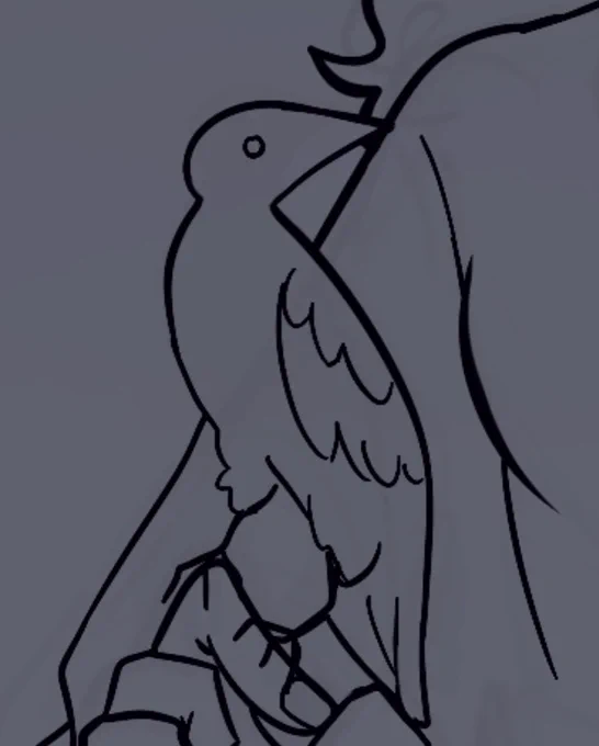 crow drawings my beloved 