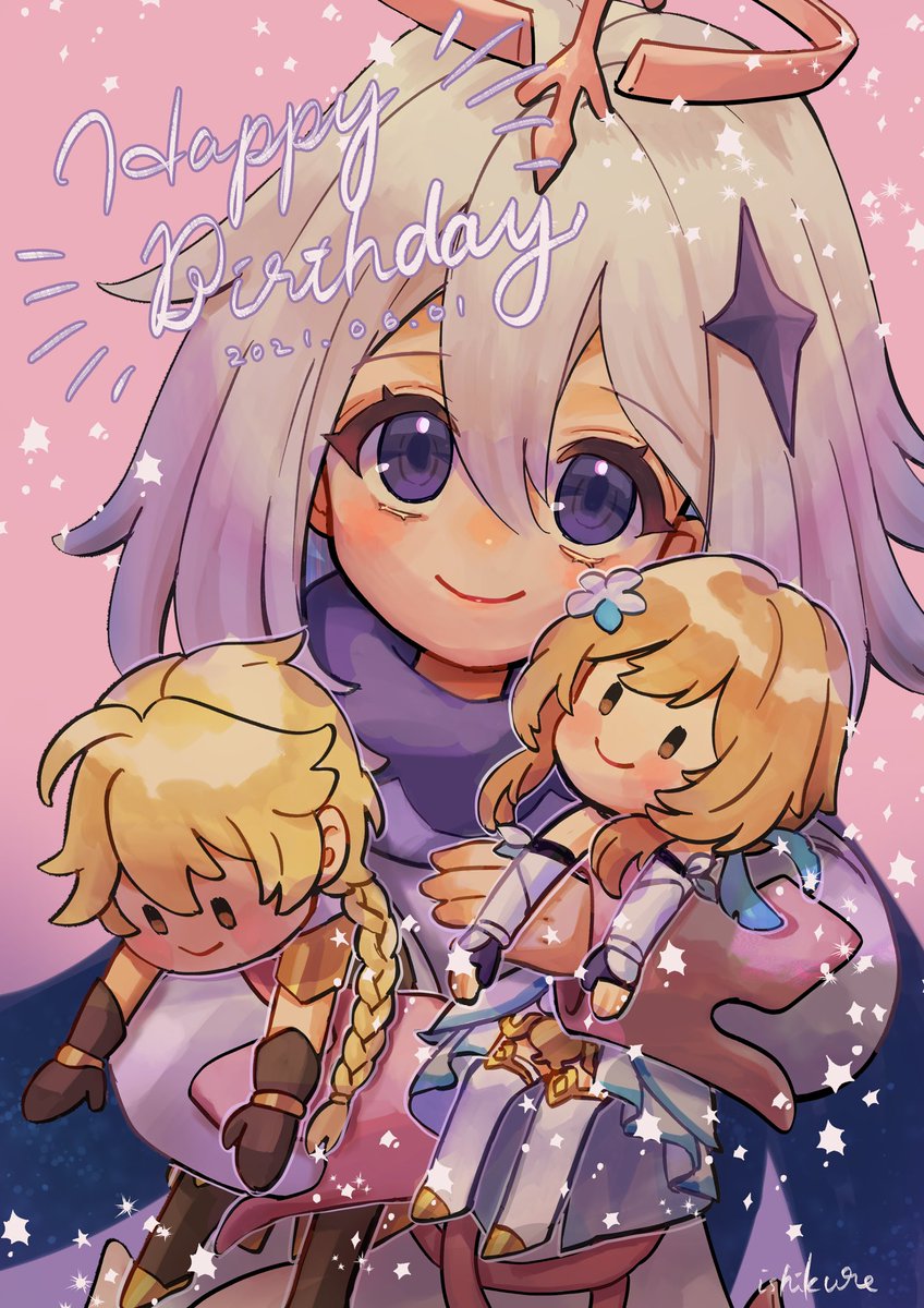 パイモン「#パイモン生誕祭2021 #原神  #GenshinImapct 
パイモンお誕」|肉くれ丸のイラスト