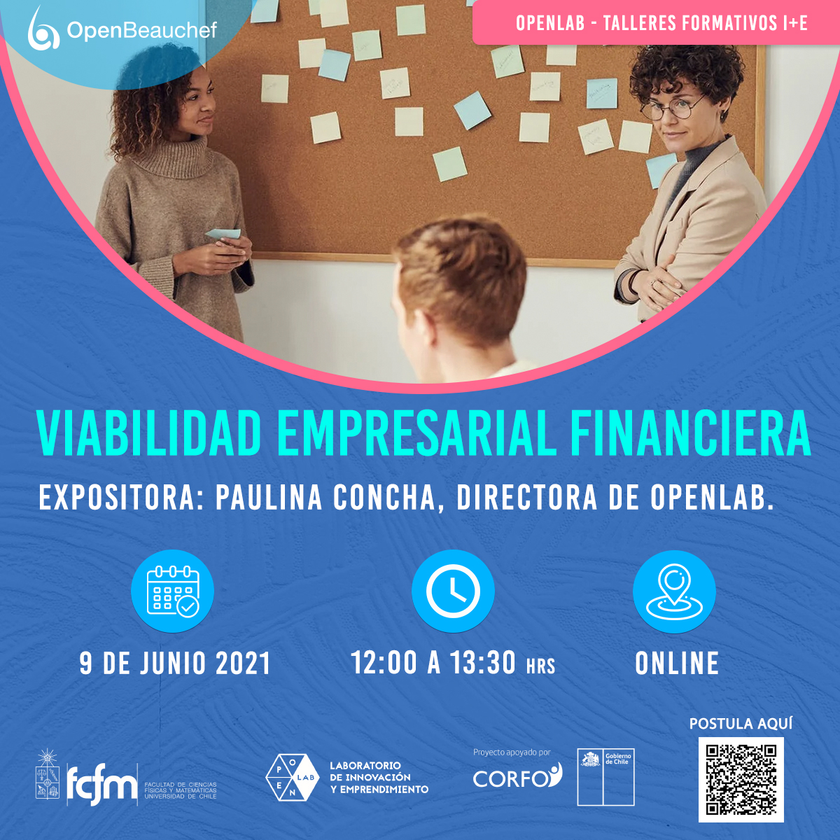 📈Nuevo curso del programa ToolKit creación de empresas de #Openlab 🏦
No te quedes sin postular en 👉openlab.uchile.cl/2021/05/26/via…

#TalleresUchile #Formacióncontinua #InnovaciónenChile #TalledesdeEmprendimiento #Capacitación #Talleresformativos #creaciondeempresas