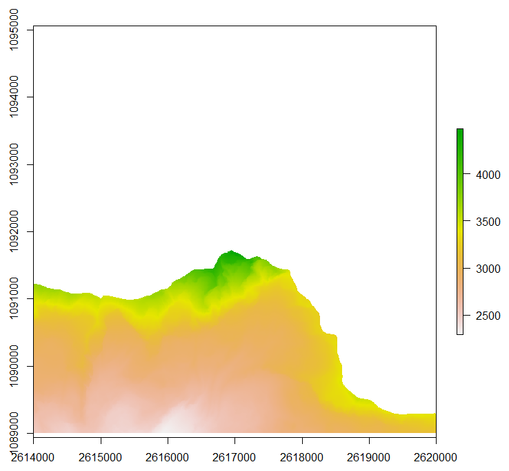 EconPulse's tweet photo. And, of course, the same thing happened in Italy: below is the DEM 2m data from Aosta region's geoportale, cutting through Matterhorn from the south (the data is a few years older though). https://t.co/u58uGhYs1Z
