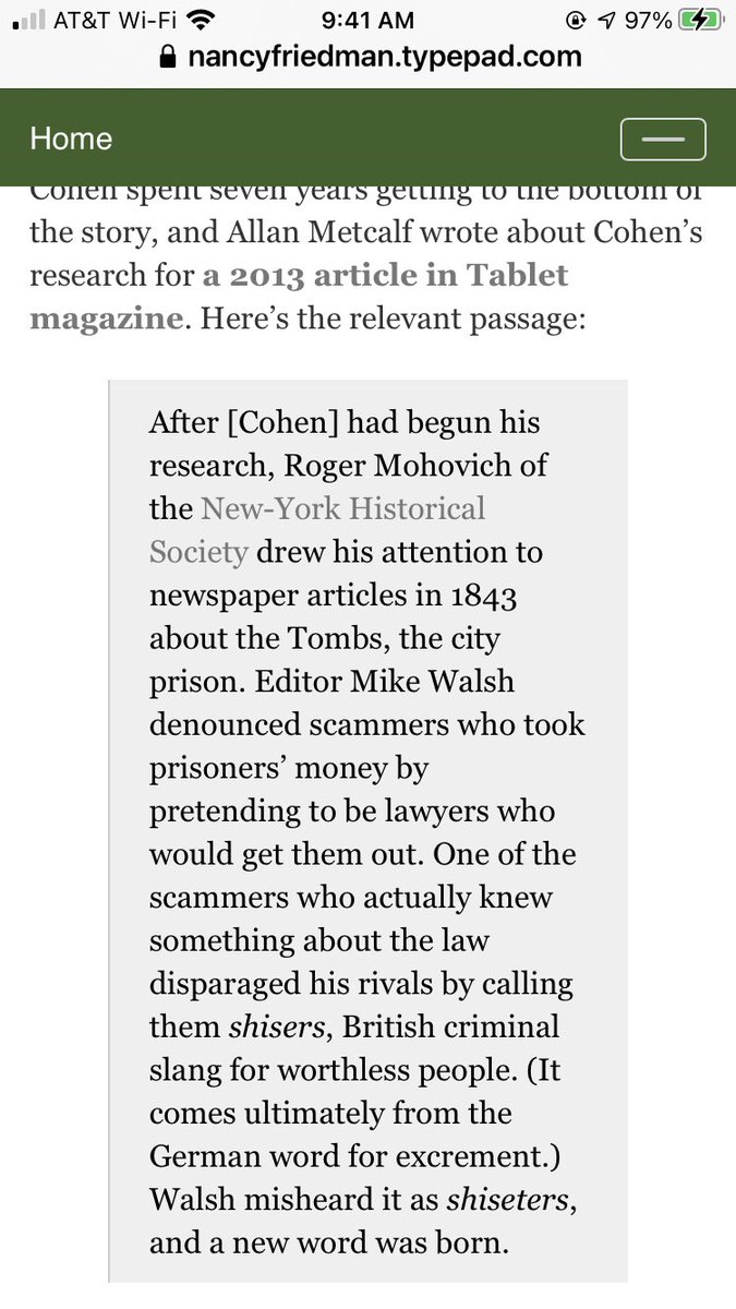 You say shiser, I say sheister...