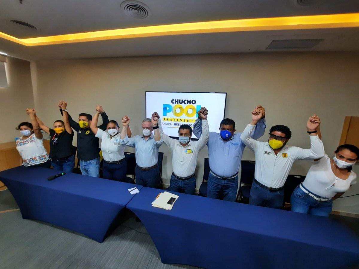 SantiagoCreelM's tweet photo. Acompaño en Cancún a nuestro candidato a presidente municipal por Benito Juárez @JesusPoolMoo, con el apoyo de la gente este proyecto de un mejor futuro, triunfará en las próximas elecciones.
Este 6 de junio #VaXMéxico #VaXQuintanaRoo

#EsAhora #RescatemosCancún
#VotaChuchoPool https://t.co/Puxr5iGqWh