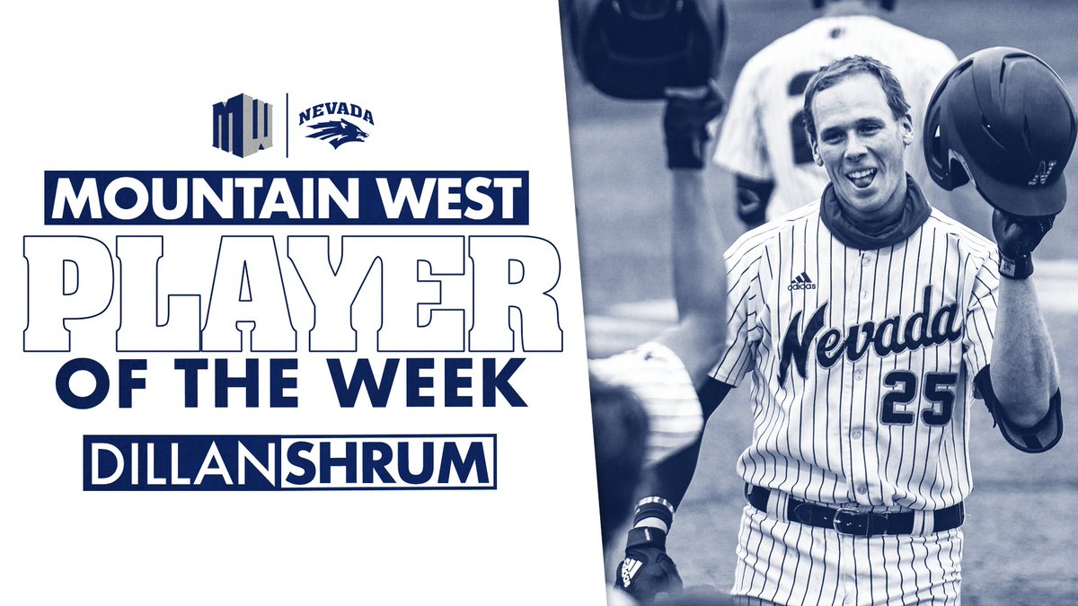 NevadaBaseball's tweet photo. The man hit .800 and slugged 2.067 over the weekend ‼️ 

Let's run through these insane 4-game totals:
12-for-15
6 home runs
1 double
14 RBI
12 runs scored

No one is more deserving of these two honors than @dshrum25!

More info: https://t.co/RAXXrQeqnu

#BattleBorn https://t.co/YGwsTx5LRP