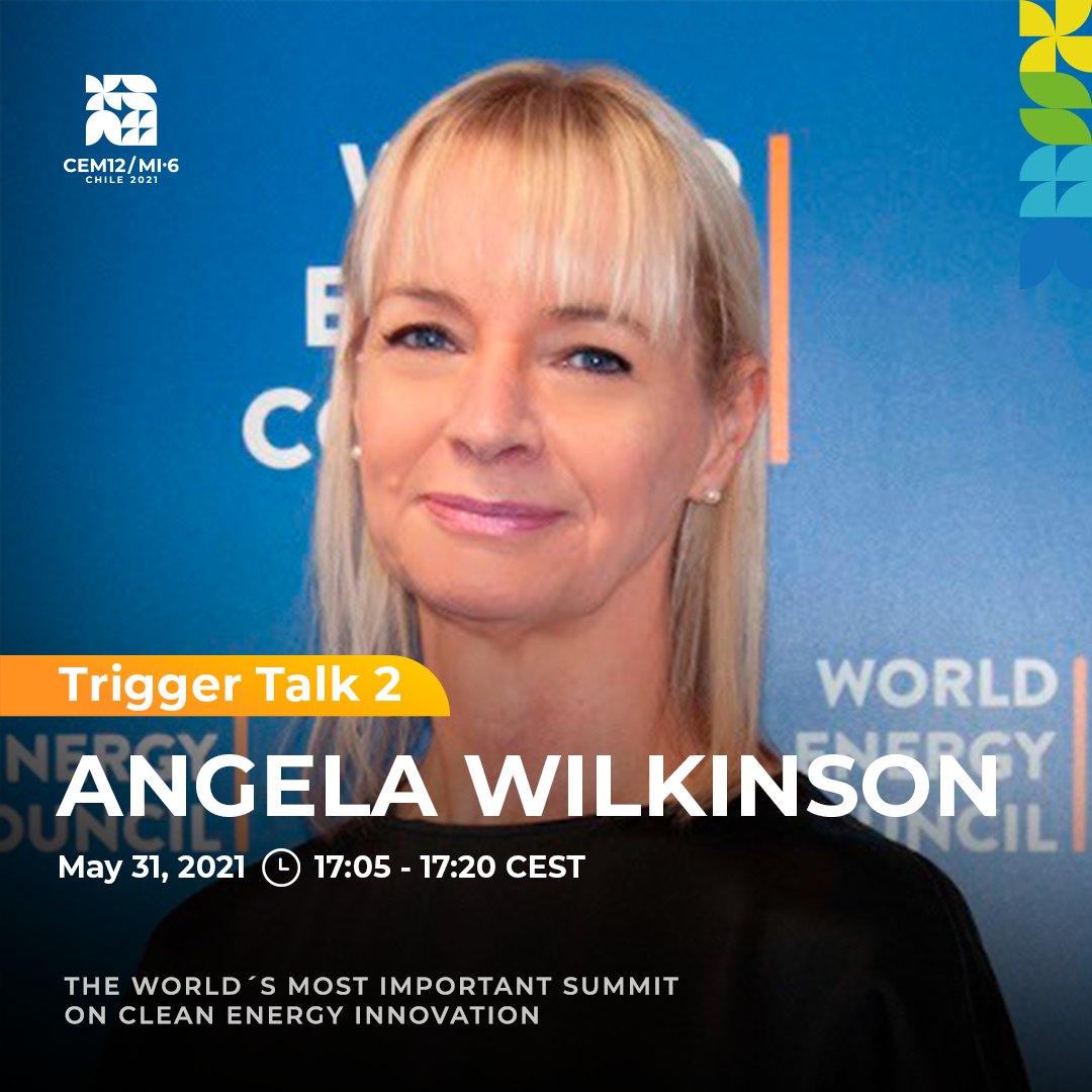 World Energy Council (WEC) Chile (@wec_chile) on Twitter photo ¿Te la perdiste? ¿Se te pasó? Acá está la "trigger talk" de la flamante CEO de <a href="/WECouncil/">World Energy Council</a>, Angela Wilkinson <a href="/AngelaWEC/">Angela</a>, quien abrió los fuegos de la jornada de hoy en <a href="/Cem12Mi6Chile/">CEM12 MI-6 Chile 2021</a>. No olvides registrarte previamente en cem12mi6chile.com.
cem12mi6chile.com/conference/tri… ¿Te la perdiste? ¿Se te pasó? Acá está la "trigger talk" de la flamante CEO de <a href="/WECouncil/">World Energy Council</a>, Angela Wilkinson <a href="/AngelaWEC/">Angela</a>, quien abrió los fuegos de la jornada de hoy en <a href="/Cem12Mi6Chile/">CEM12 MI-6 Chile 2021</a>. No olvides registrarte previamente en cem12mi6chile.com.
cem12mi6chile.com/conference/tri…