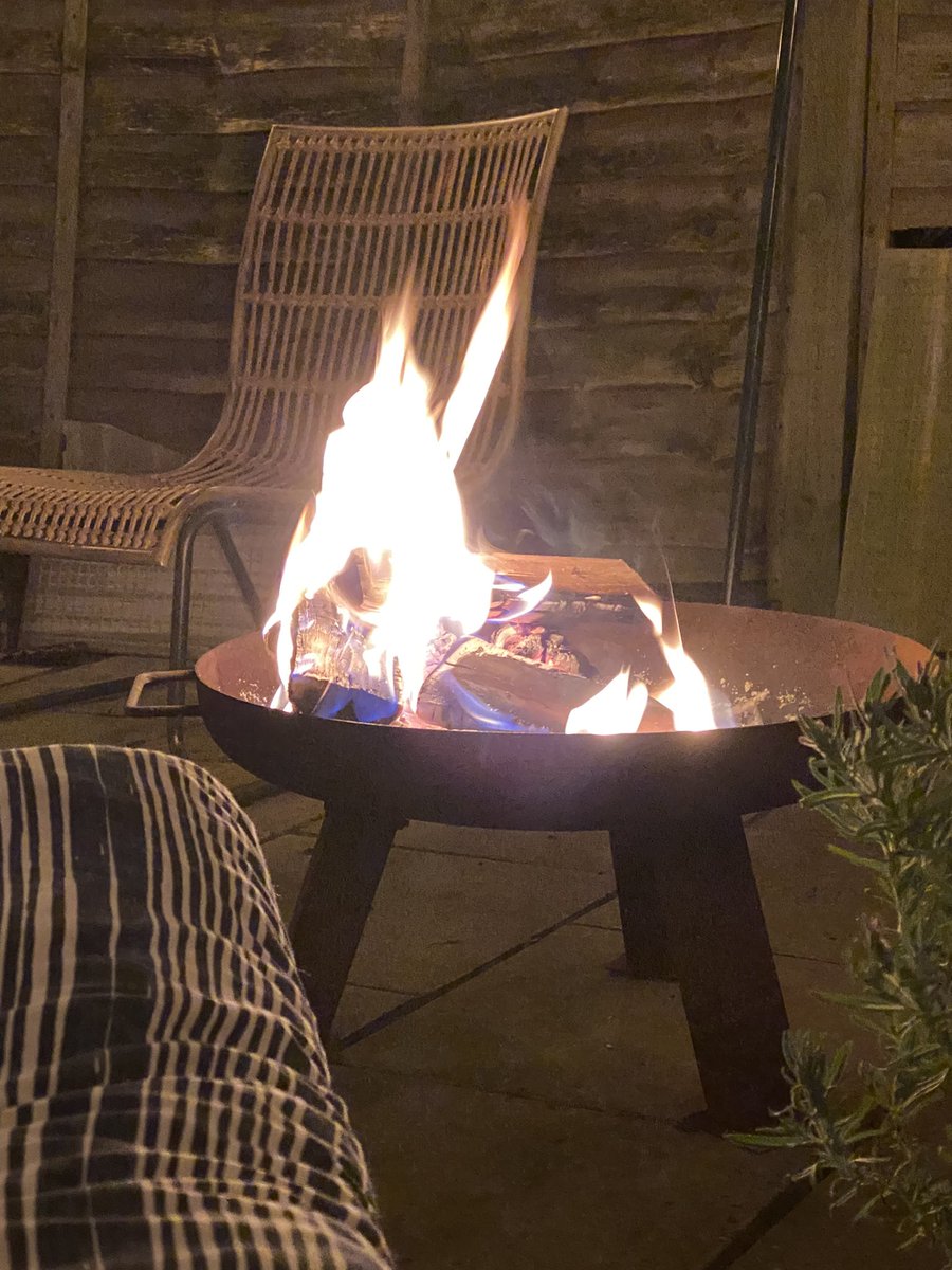 Johudd's tweet photo. @DJTrevorNelson @BBCRadio2 Chilling round the fire pit with lovely Gemma. Thanks for the great tunes!! Would love a shout out! https://t.co/5qgaIP60g4