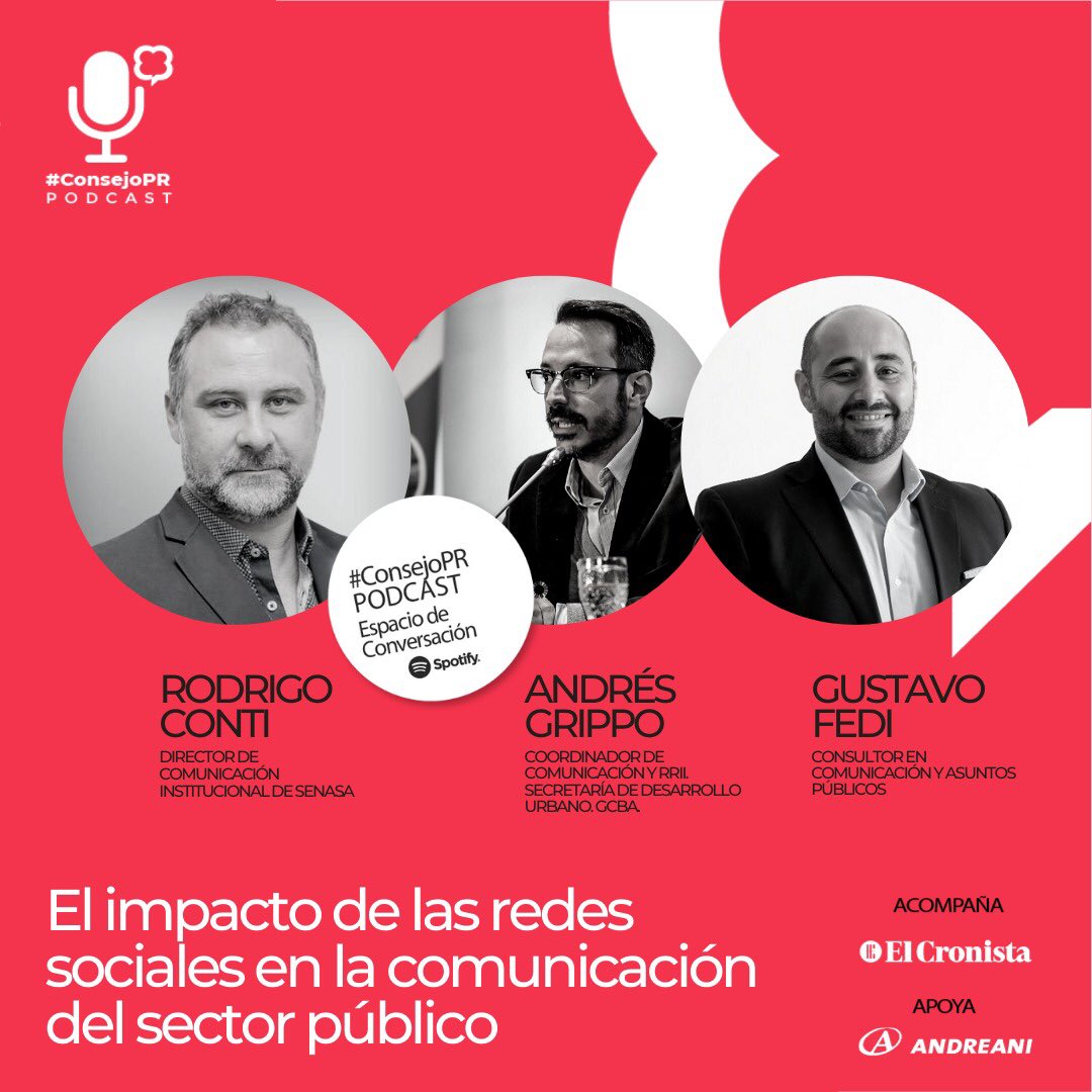 🎙¡Ya se encuentra disponible nuestro nuevo episodio de podcast , “ El impacto de las redes sociales en el sector público”!