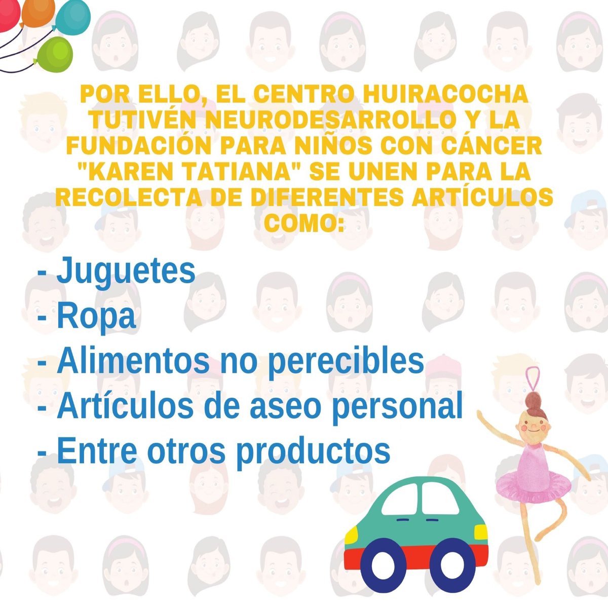 neurohuiracocha's tweet photo. Súmate a esta recolecta y ayudemos a dibujar una sonrisa en sus rostros. 👦

𝗖𝗲𝗻𝘁𝗿𝗼𝘀 𝗱�� 𝗮𝗰𝗼𝗽𝗶𝗼:

𝗘𝘀𝗰𝘂𝗲𝗹𝗮 𝗱𝗲 𝗕𝗮𝗶𝗹𝗲 𝗠𝗦
𝗛𝗼𝗴𝗮𝗿 𝗘𝗺𝗮𝘂́𝘀
𝗖𝗲𝗻𝘁𝗿𝗼 𝗛𝘂𝗶𝗿𝗮𝗰𝗼𝗰𝗵𝗮 𝗧𝘂𝘁𝗶𝘃𝗲́𝗻 https://t.co/5EJNZnm084