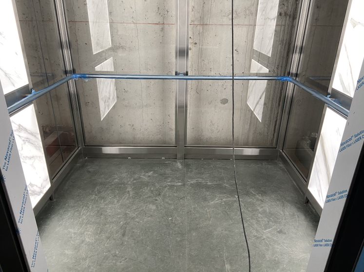 New observation elevator cab install at The Well midrise! Check out the backlit VDF Dimension Series glass design! Proud to be a partner on this project. Can't wait to see the finished product! #RioCan #AlliedProperties #Tridel #VDFVertical #ElevatorWorld #UrbanToronto #Elevator