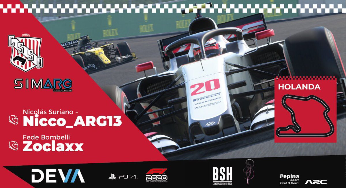 Albirrojo_ES's tweet photo. #SIMARG 🔴⚪️🔴 #PS4 #F1 🏎️🎮
🔥HOY F1 EN HOLANDA🔥
Hoy nuestros pilotos NiccoARG13 y Zoclaxx estarán disputando la 7° fecha de @simARGformula en el Gran Premio de Holanda, tratando de mejorar sus performances.
22:20 hs. https://t.co/YyqIeh1cCn
🇦🇹Vamos @SansinenaSyD 🇦🇹 https://t.co/37Kj0luWws