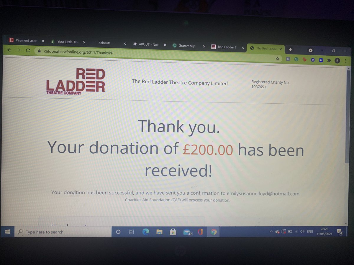 A little happy dance! We have raised £200 for <a href="/redladder/">Red Ladder</a> through our boxes with them! I am grinning from ear to ear. Another sold out box!
