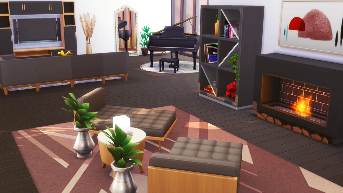 vixella's tweet photo. so i played the sims 4 dream home decorator today on stream and on my first job, the landgraab's hated everything i did, so i burnt their house down :) @TheSims https://t.co/MyvrPMvLqL