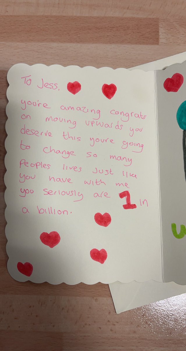 Is there any better feeling that getting a card from a patient? Nope don’t think so 😭❤️🏥 @GrasmereUnit #KindnessMatters #RMN @NWBoroughsNHS @Mersey_Care