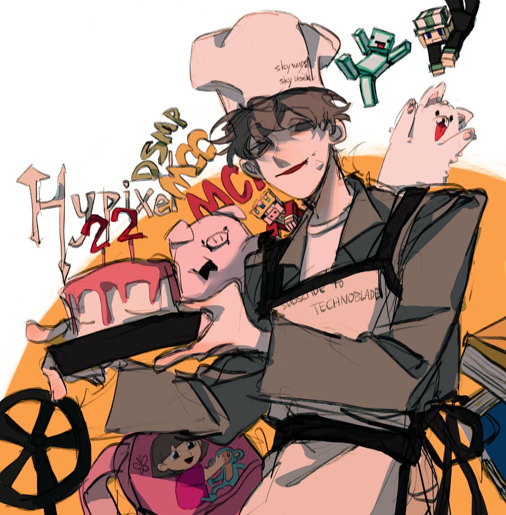 HAPPY BIRTHDAY PIG BOI!!!
we love u:D
<a href="/Technothepig/">Technoblade</a> #technofanart