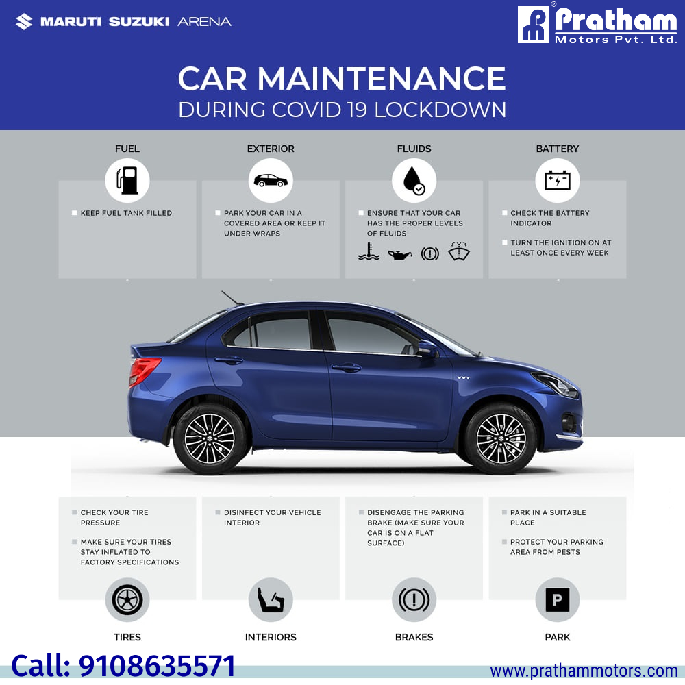 Pratham_Motors's tweet photo. #Tuesday Tips:
During the #lockdown ,your parked car needs timely #maintenance. So we request you all to follow the #CarCareTips to retain the shape & efficiency of your car. #MarutiSuzukiArena #prathammotors #CarCareTips #LockDownTips #CarMaintenanceTips #Bengaluru #Karnataka https://t.co/NqSjnxjSBe