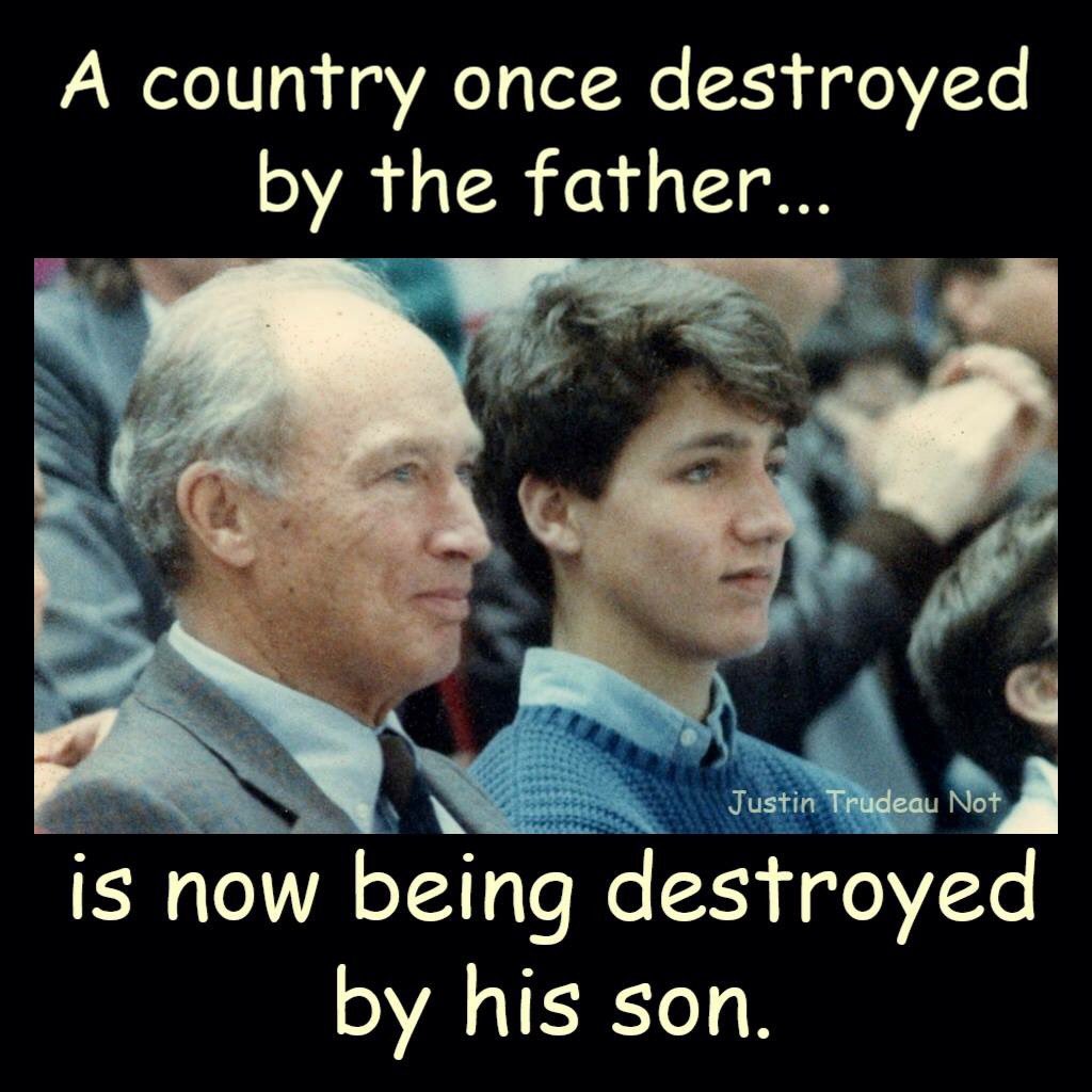EllDevon's tweet photo. Tear down Pierre Trudeau statues. https://t.co/1Mjmcfvu2M