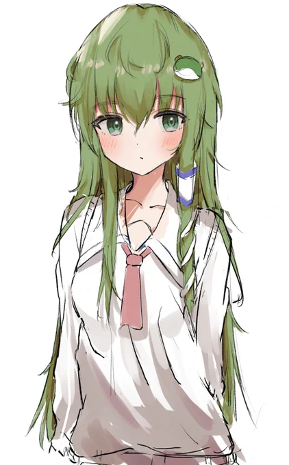 練習落書き早苗さん制服 
