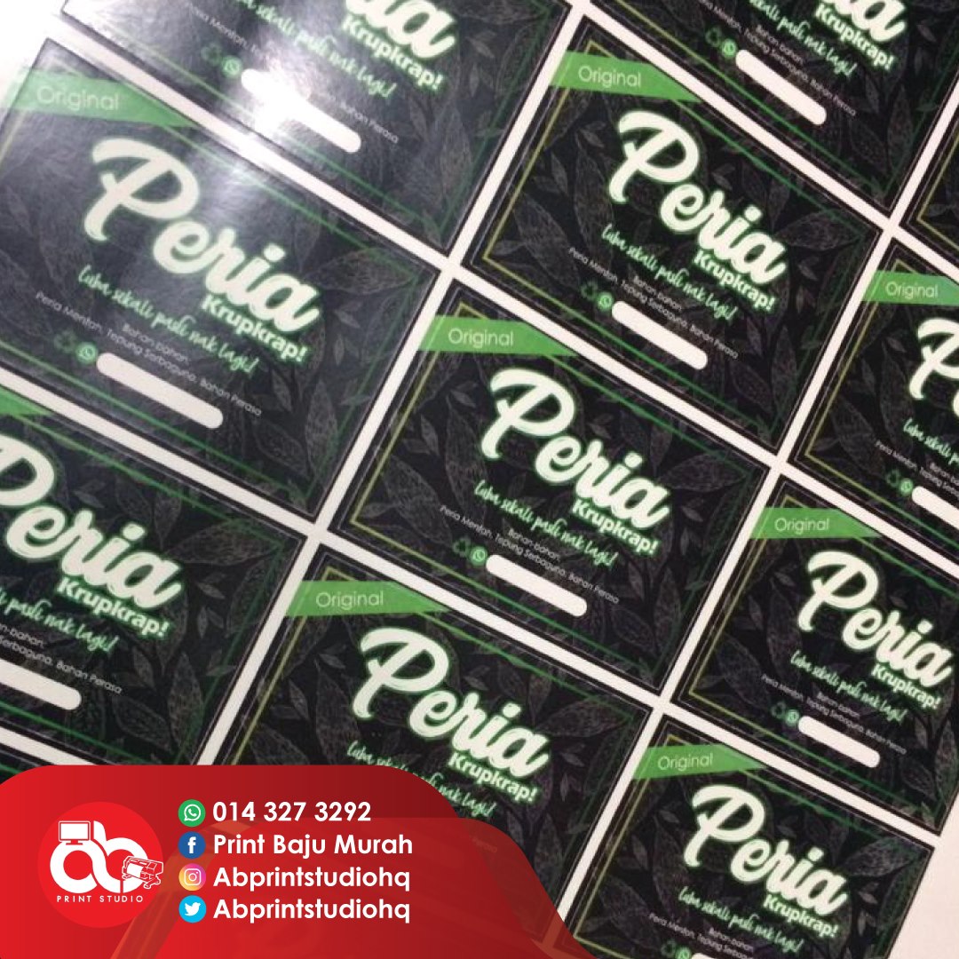 abprintstudio's tweet image. Tengah bisnes dekat rumah jom buat sticker dengan kami 

Klik LINK di bawah untuk tempah sekarang !!
linktr.ee/abprintstudio