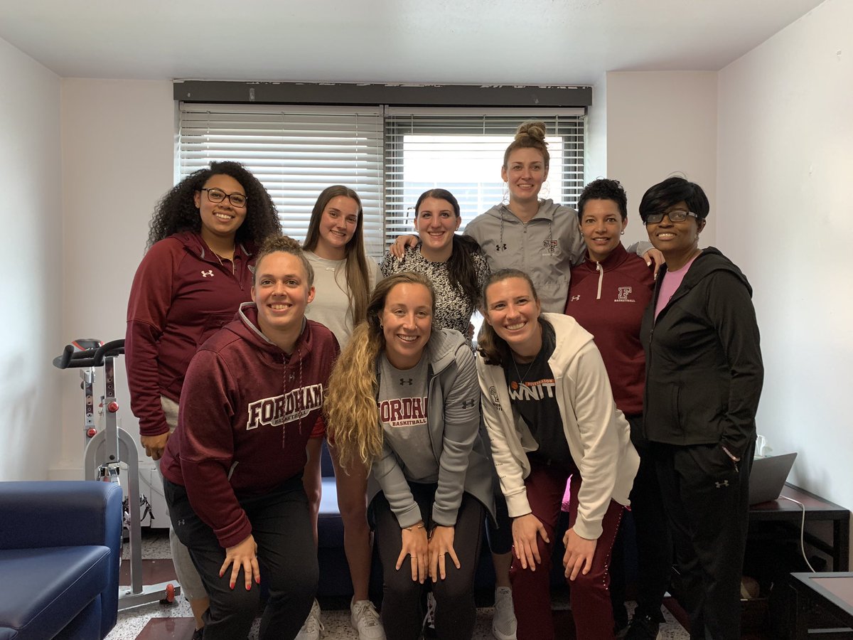 FordhamWBB's tweet photo. Moved in two of our freshman today!! Welcome @TarulF and @sophia_sabino_  to Rose Hill! 🤩🥳 https://t.co/IJ0qrQj9AD