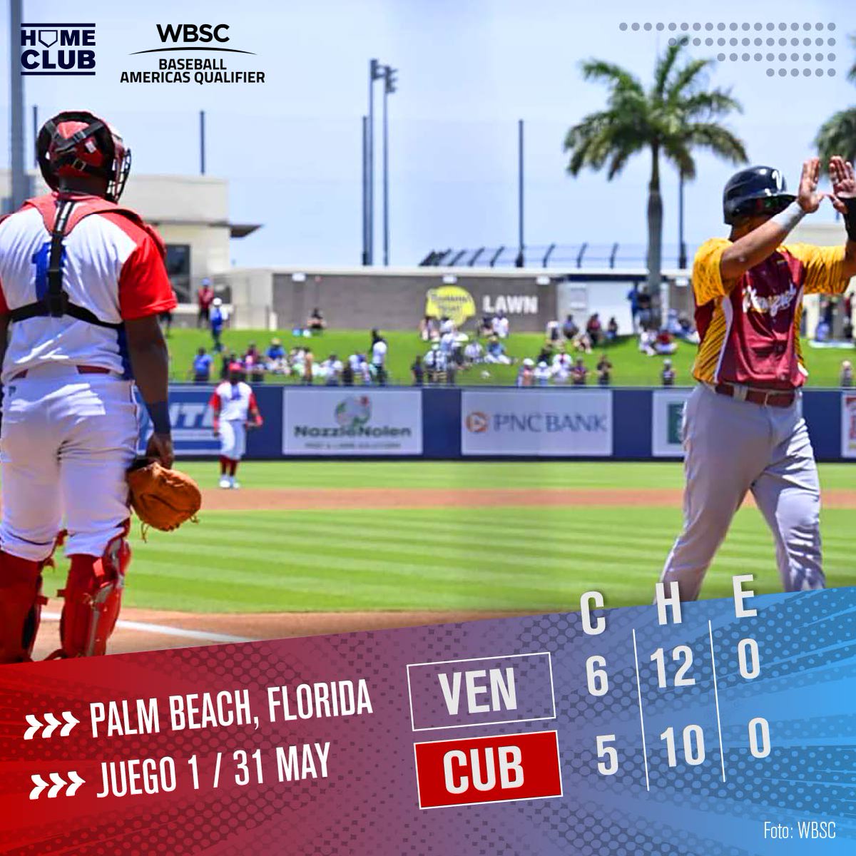 A pesar de dos cuadrangulares, #Cuba 🇨🇺 arrancó el torneo con derrota 😔 6️⃣-5️⃣ ante #Venezuela 🇻🇪. Próximo rival, #Canadá 🇨🇦.

#HomeClub | #LaCasaDelBeisbol